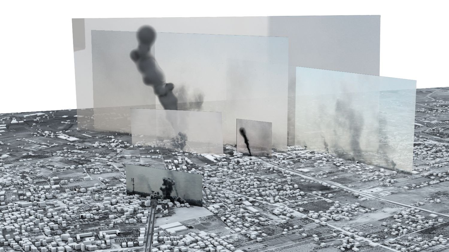 From the film The Bombing of Rafah (dir. Forensic Architecture, 2015) Source Ji.hlava IDFF
